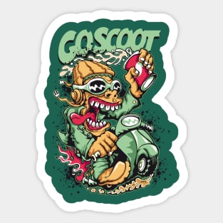 Scooter Rider Adventure Series Sticker